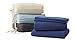 Organic Cotton Bedding Sets by Whisper Organic- GOTS Certified, 300 Thread Count- Queen,White