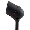 Paradise GL22720BK Low-Voltage Cast-Aluminum 50-Watt Halogen Floodlight, Black