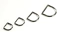 10-100 pcs Metal D-Rings 1/2", 5/8", 3/4", 1" - FREE SHIPPING!