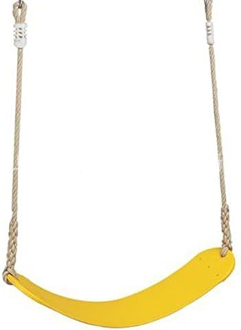 Mr Jacen Children swing,Color EVA soft board U-swing,Outdoor playground swing horizontal bar accessories(Yellow)