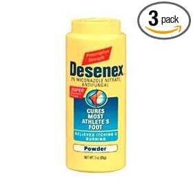 Desenex Antifungal Powder, Cures Athletes Foot - 3 OZ, 3 Pack