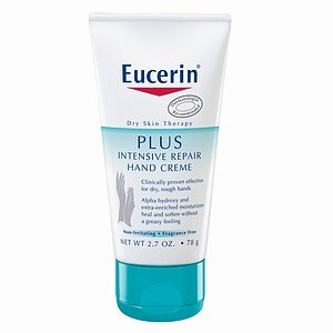 eucerin creams:Eucerin Plus Intensive Repair Hand Creme 2.7 oz (78 g) - Dry Skin Therapy (Pack of 3)