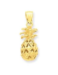 14k Gold Pineapple Pendant