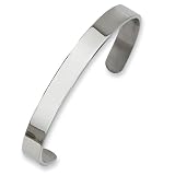 Chisel Polished Stainless Steel Cuff Bangle Bracelet