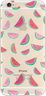 iPhone 6 Plus Case, DECO FAIRY® Protective Case Bumper[Scratch-Resistant] [Perfect Fit] Translucent Silicone Clear Case Gel Cover for Apple iPhone (watermelon light for iPhone 6 Plus)