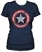 Search : Captain America Star Distressed Logo Juniors T-shirt Tee