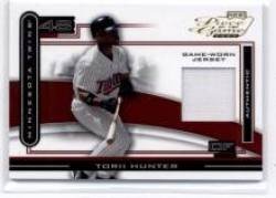 2003 Playoff Piece of the Game #POG-96 Torii Hunter - Minnesota Twins (Piece of Authentic Game-Worn Jersey) (Baseball Cards)