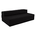 Gilda � Double Sofa bed futon - Black Cotton fabric