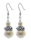 Cream Swarovski Pearl Sterling Silver Bali Beads 1.25