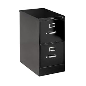 2 Drawer File Cabinet - Black