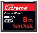 Sandisk Extreme 8GB UDMA 60MB/s 400X CF(コンパクトフラッシュ) 海外パッケージ