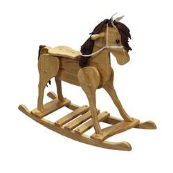 Giftmark Champion Rocking Horse Finish Natural