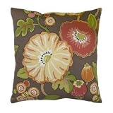 Greendale Home Fashions Toss Pillows, Hip Floral, Chocolate, Set of 2