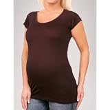 A Pea in the Pod Collection: Velvet Short Sleeve Scoop Neck Must-have Basic Maternity T Shirt