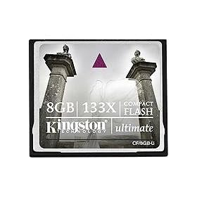 Kingston Ultimate 8 GB 133x CompactFlash Memory Card CF/8GB-U