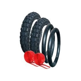 QUINNY BUZZ PUNCTURE PROTECTED TYRE AND TUBE SET OFF ROAD TREAD PATTERN