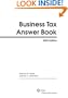 Business Tax Answer Book (2009) (Answer Books)