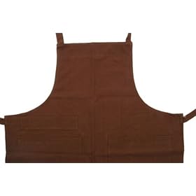 Dunroven House K104A-BRN Apron in Solid Brown by 