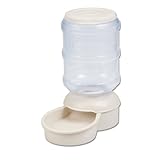 Petmate Le Bistro Pet Feeder, 2-Pound Capacity, Bleached Linen