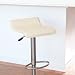 Winsome Wood Adjustable Single Backless Air Lift Swivel Bar Stool - Cream - WI256-1