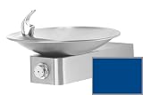 Garden Water Features & Outdoor Fountains item: Haws 1001-BLUE Blue Barrier-free, stainless steel drinking fountain with a sculpted bowl. 1001