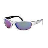 Costa Del Mar Triple Tail Sunglasses Polarized Costa 580 Glass Lenses (Metallic Silver / Green)