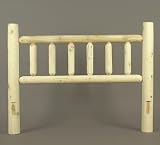 43 Natural Tranquility Cedar Log-Style Wooden Twin Bed Headboard