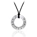 I love you - Words of Power Sterling Silver Affirmation Ring Heart Charm Pendant Necklace