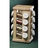 Review Stacks and Stacks  / Spice Rack - Carousel 16 Bottle (Maple) (11 1/2