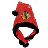 Chicago Blackhawks NHL Official Team logo rink Dangle Santa Hat *NEW ITEM*