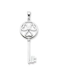 Sterling Silver Key Pendant With 18 Inch Chain