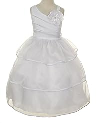 One Shoulder Gathered Tiered Lace-Up Asymmetric Organza/Satin  Dress With a Sash 