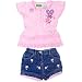 ABBY CADABBY Pink Rose Top & Short Outfit (Size 2T)