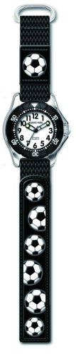 Jacques Farel Kids Uhren: Kinderuhr Fußball mit Leuchtzeigern.