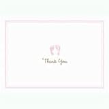 Baby Girl's Feet Thank You Notes (10 count)