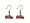 Ole Miss Running Rebels Dangle Logo Earring Set Ncaa Charm Gift Image #1