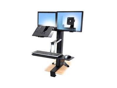 ERGOTRON WorkFit-S LCD und Laptop Halterung hoehenverstellbar 5,4-11,8kg Preisvergleich