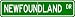 Newfoundland STREET SIGN ~ High Quality Aluminum ~ Dog Lover