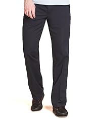 Blue Harbour Pure Cotton Pleat Front Chinos with Stormwear™