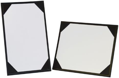 10-Pack Certificate Presenters 5 x 7" - Black with Black Ribbon