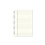 Refill Set of Three Notebooks, Wire-o Spiral, 176 Lined Perforated Pages, Gold Gilded Premium Paper