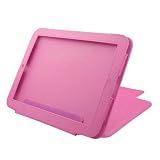 GTMax Durable Carrying Leather Cover Case with Stand - Hot Pink For HP TouchPad Tablet PC