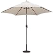 TropiLight 9-Foot Bronze Aluminum Lighted Canvas Market Umbrella