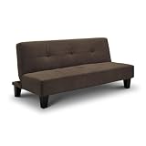 Daytona Sofa Bed in Faux Suede - Chocolateby Comfy Living
