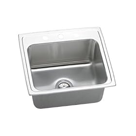 Elkay DLRQ2219105 Lustertone Deep Bowl Single Basin Kitchen Sink