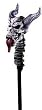 Screaming Skull Staff Costume Accessory