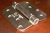 Satin Nickel 4 X 4 X 5/8 Radius Spring Hinges