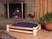 Old Adirondack 500S-MB Dog Bed Small with Mattress (Blue)