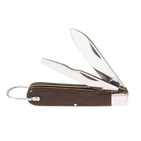 Klein 1550-2 2-Blade Pocket Knife - Carbon Steel 2-1 2-Inch Spearpoint and 2-1 2-Inch Screwdriver... by Klein