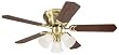 Westinghouse 7850900 Contempra Trio Three-Light 42-Inch Five-Blade Ceiling Fan, Satin Brass with